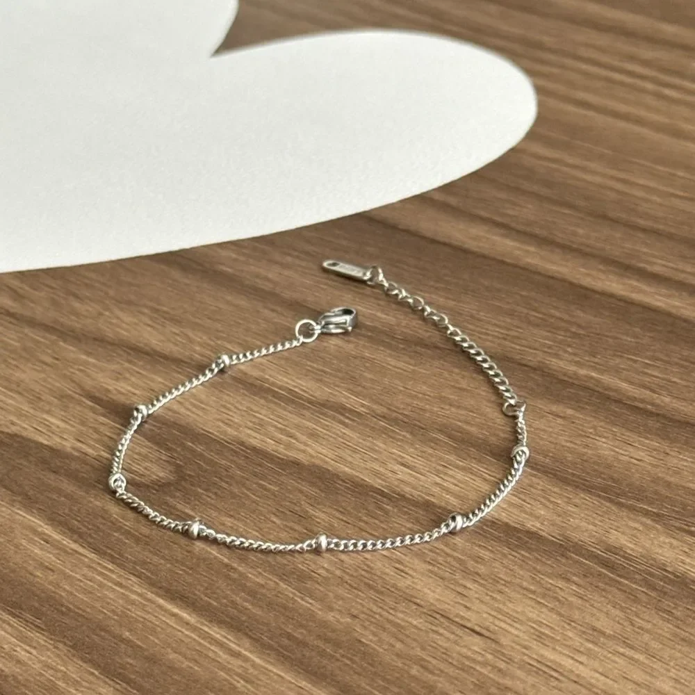 Silver Chain Bracelet Q68